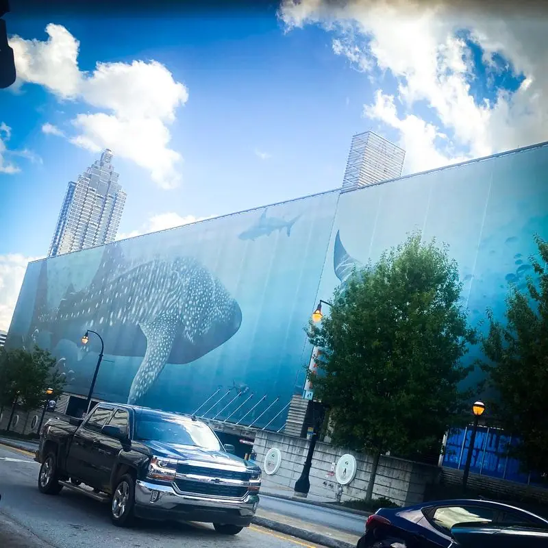 Georgia Aquarium building wrap