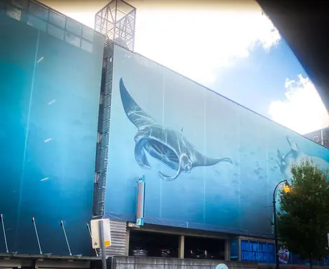 Georgia Aquarium building wrap
